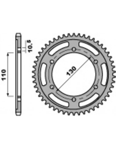 Couronne PBR acier standard 241 - 530