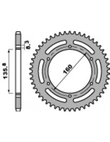 Couronne PBR acier standard 3552 - 520