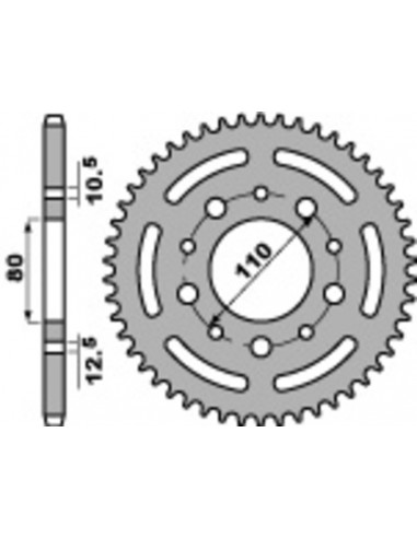 Couronne PBR acier standard 4350 - 525