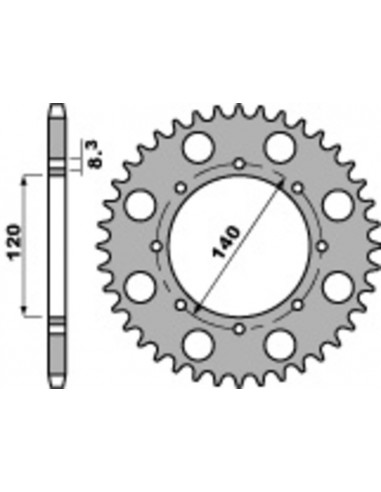 Couronne PBR acier standard 491 - 520