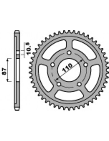 Couronne PBR acier standard 824 - 530