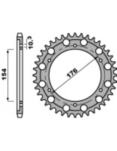 Couronne PBR acier standard 4562 - 530