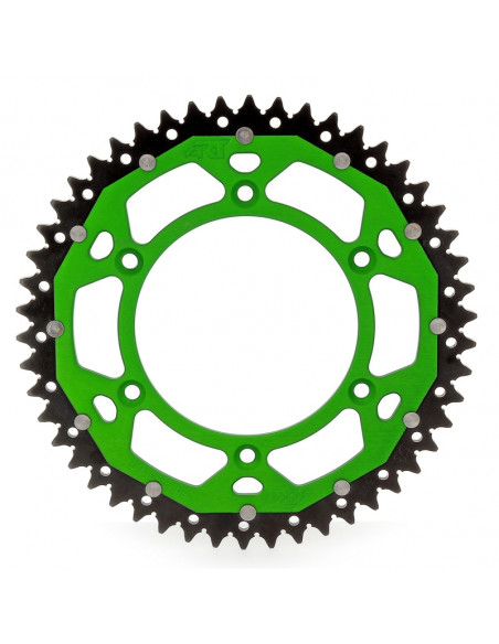 Couronne ART Dual-components aluminium/acier Ultra-Light anti-boue 460 - 520