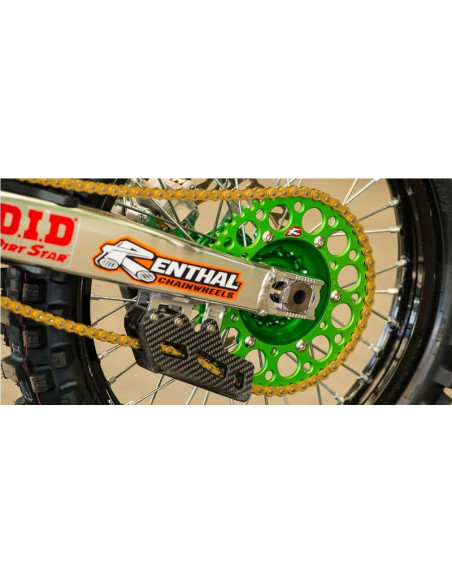 Couronne RENTHAL aluminium Ultra-Light anti-boue 112U - 520