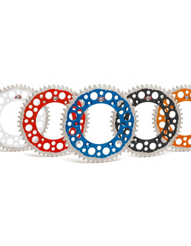 Couronne RENTHAL Twinring aluminium Ultra-Light anti-boue anodisé dur HA - 520