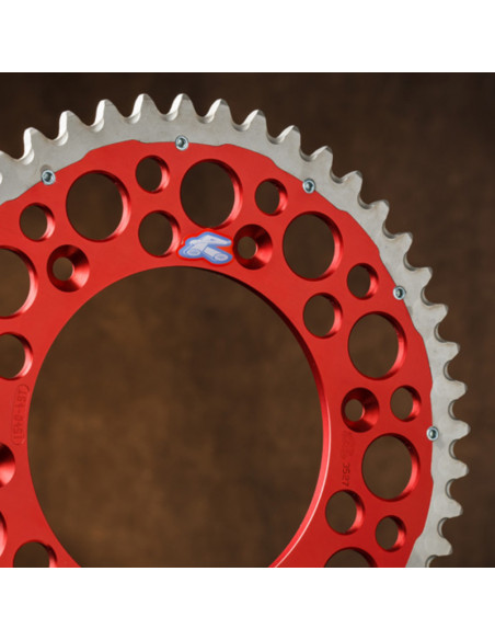 Couronne RENTHAL Twinring aluminium Ultra-Light anti-boue anodisé dur HA - 520