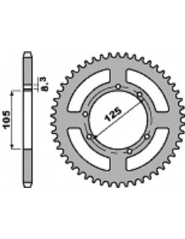 Couronne PBR aluminium Ultra-Light 4413 - 428