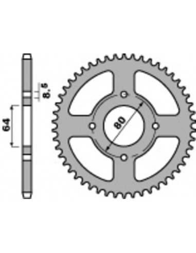 Couronne PBR acier standard 834 - 420