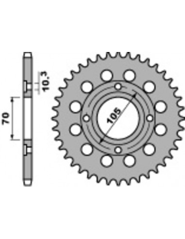 Couronne PBR acier standard 278 - 530