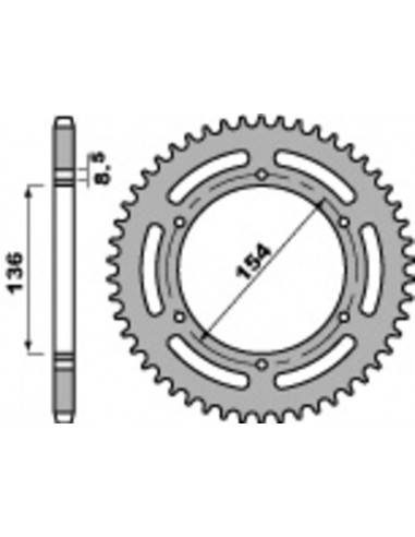 Couronne PBR acier standard 4546 - 520