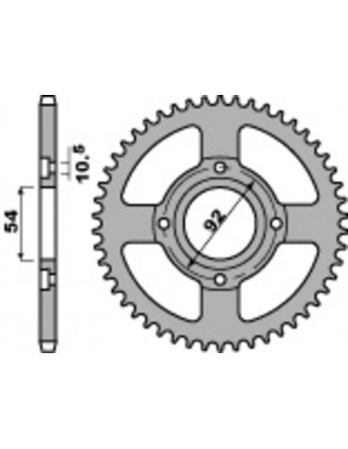 Couronne PBR acier standard 835 - 428