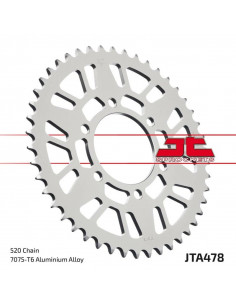 Couronne JT SPROCKETS aluminium ultra-light anti-boue 478 - 520 2