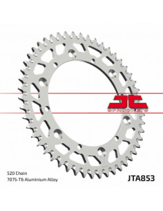 Couronne JT SPROCKETS aluminium ultra-light anti-boue 853 - 520