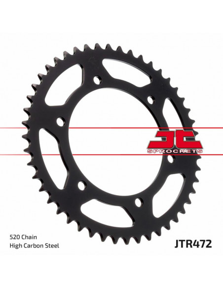 Couronne JT SPROCKETS acier standard 472 - 520
