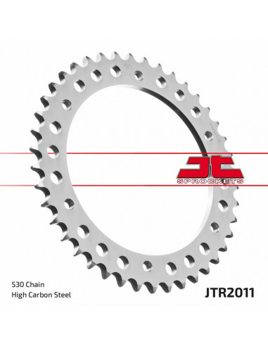 Couronne JT SPROCKETS acier standard 2011 - 530 Couronne JT SPROCKETS acier standard 2011 - 530