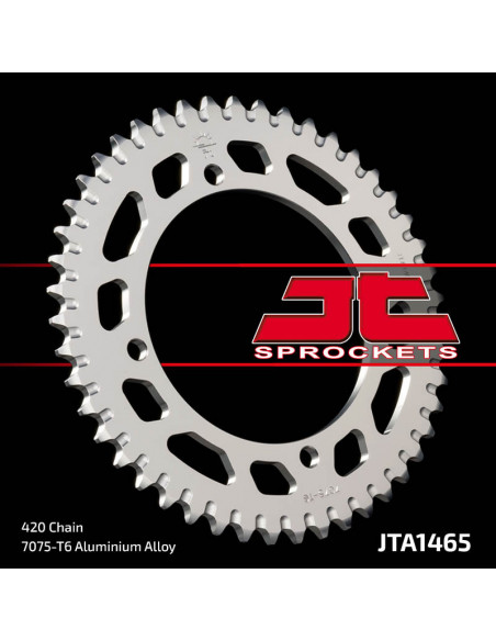 Couronne JT SPROCKETS aluminium Ultra-Light anti-boue 1465 - 420