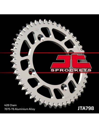 Couronne JT SPROCKETS aluminium Ultra-Light anti-boue 798 - 428