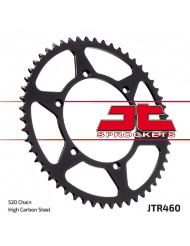Couronne JT SPROCKETS acier anti-boue 460 - 520 Couronne JT SPROCKETS acier anti-boue 460 - 520