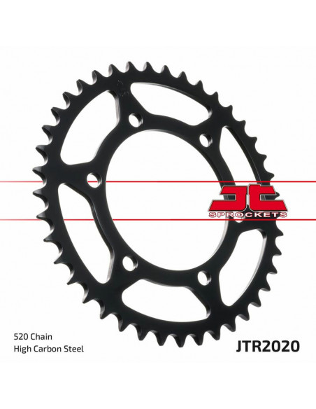 Couronne JT SPROCKETS acier standard 2020 - 520