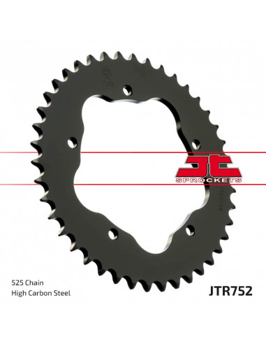 Couronne JT SPROCKETS acier standard 752 - 525