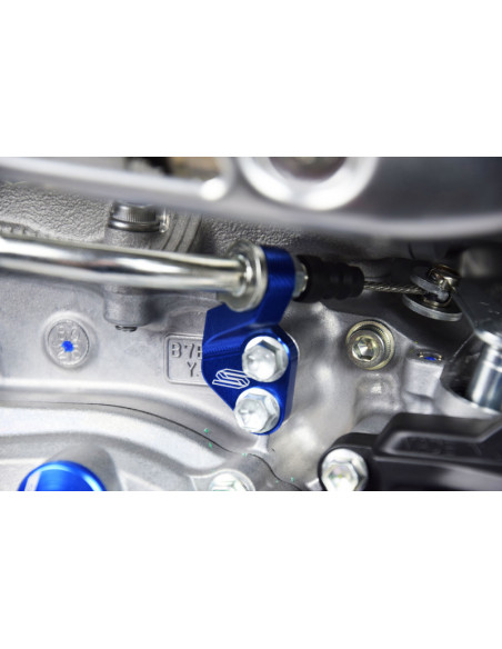 Guide câble d'embrayage SCAR bleu Yamaha YZ250F
