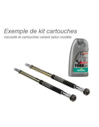 Kit ressort de fourche BITUBO tarage 1,0 avec huile de fourche MOTOREX Suzuki GSR750