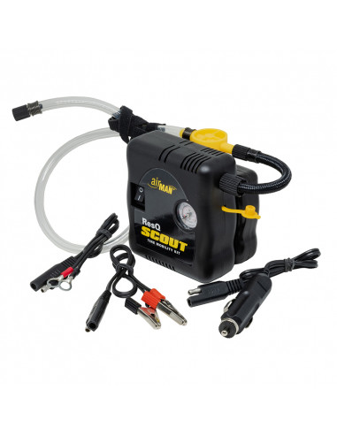 Kit mini-compresseur + bombe anticrevaison AIRMAN ResQ Scout Kit mini-compresseur + bombe anticrevaison AIRMAN ResQ Scout