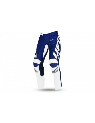 Pantalon motocross enfant UFO Kimura bleu/blanc taille 26