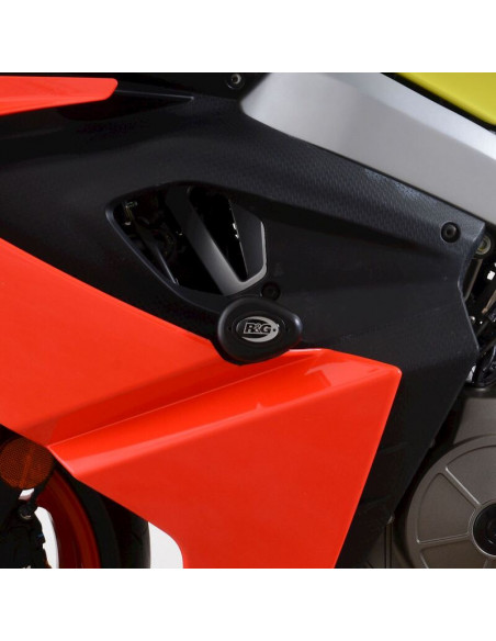 Tampons de protection R&G RACING Aero - noir Aprilia RS660