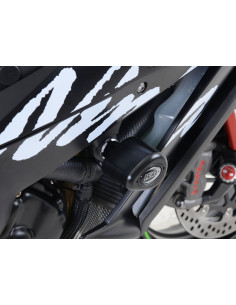 Tampons de protection R&G RACING Aero - blanc Kawasaki ZX10-R/RR 2