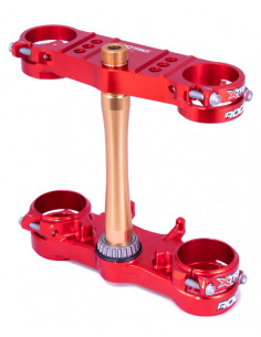 Té de fourche XTRIG Rocs Tech Offset 22 mm - rouge Honda CRF250R/450R 2