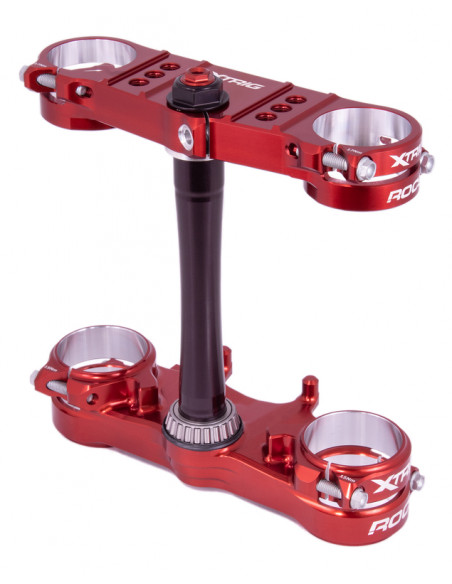 Té de fourche XTRIG Rocs Pro Offset 20-22 mm - rouge Honda CRF250R/450R Té de fourche XTRIG Rocs Pro Offset 20-22 mm - rouge Honda CRF250R/450R