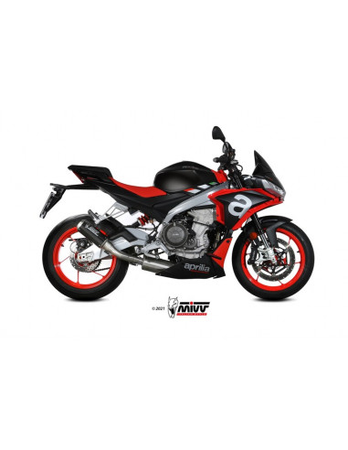Ligne complète MIVV MK3 - carbone/inox Aprilia Ligne complète MIVV MK3 - carbone/inox Aprilia