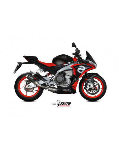 Ligne complète MIVV MK3 - carbone/inox Aprilia Ligne complète MIVV MK3 - carbone/inox Aprilia