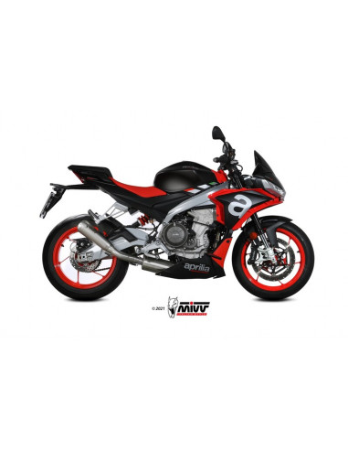 Ligne complète MIVV X-M1 - titane/inox Aprilia Tuono 660 Ligne complète MIVV X-M1 - titane/inox Aprilia Tuono 660