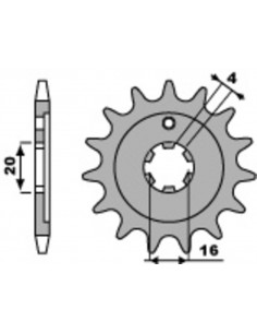 Pignon PBR acier standard 555 - 428