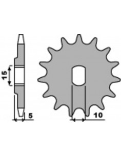 Pignon PBR acier standard 590 - 415
