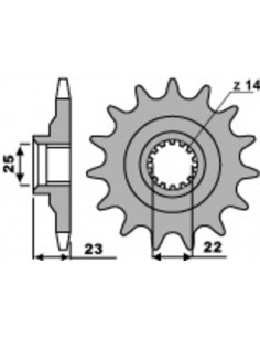 Pignon PBR acier standard 548 - 520 2
