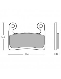 Plaquettes de frein BREMBO UPGRADE racing métal fritté - M118Z03