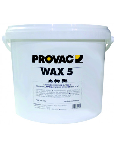 Crème de montage pneus PROVAC blanche - 5kg