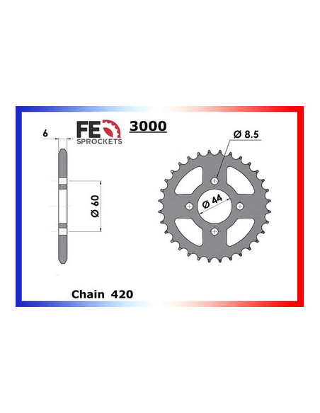 RD.50.MX '81/82 15X42 RK420MRU  (5RO)