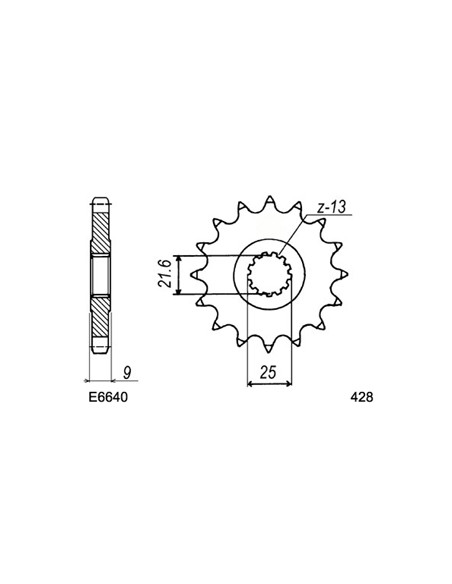 SR.500 '91/00 20X55 RK428FEX *  (48T,3EB)