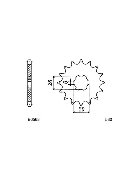 XS.650./SE '75/83 17X33 RK530KRO   (1H1,1V2,3L1,4G7)