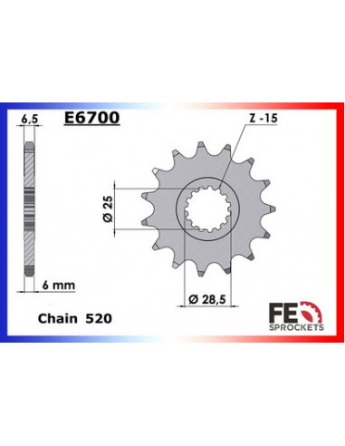 YFM.700.Raptor '05/06 14X38 RK520GXW *