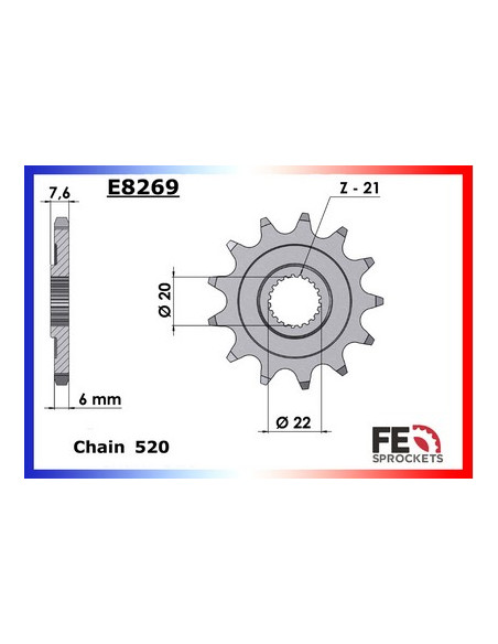 CRF.250.R '04/09 4T 13X51 RK520FEX