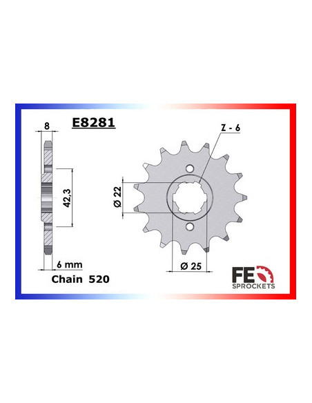 XR.500.R '79/85 14X48 RK520FEZO *  (PE01,PE03)