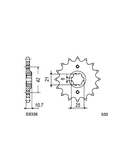 CB.650.C '80/81 16X39 RK530KRO *  (RC05)