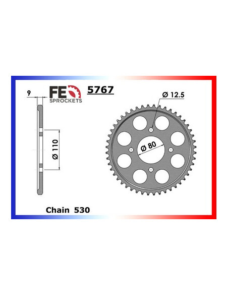 CB.650.C '80/81 16X39 RK530KRO *  (RC05)