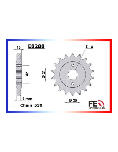 CB.750.K2/K6/FOUR '71/76 18X48 RK530GXW  (CB750)