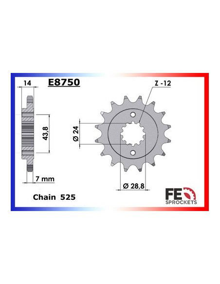 XRV.750AFRICA-TWIN'90/92 16X46 RK525RO   (RD04)